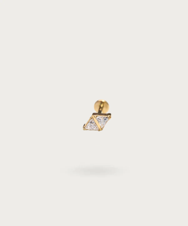 Piercing Hélix en Titane avec Zircon Brillant