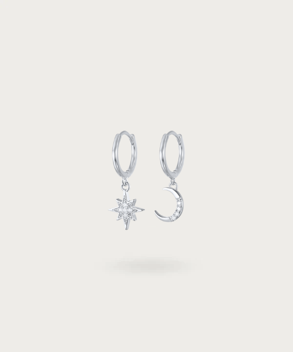 Esther | Boucles d'Oreilles Soleil et Lune