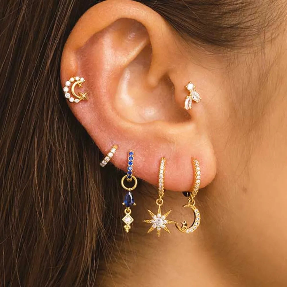 Éclat subtil du piercing Tragus Carmen, parfait pour un style élégant