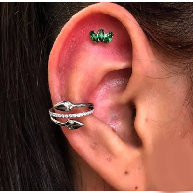 Piercing Clicker Lidia, Idéal pour l'Hélix, Lobe, et Conch