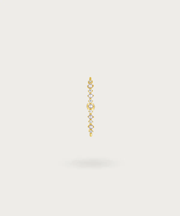 "Piercing Oreille sur fond neutre"