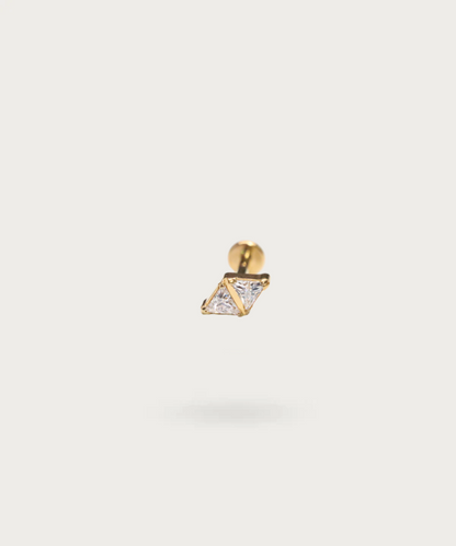 Piercing Hélix en Titane avec Zircon Brillant